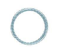 Vaessen Creative diamantato Blu Ghiaccio, 2 mm x 5 m, Alluminio, bricolage, Decorativo, Filo per Gioielli e floristica, Flessibile, Colore, 500 x 0.2 x 0.2 cm, 5 unità