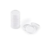 Vaessen Creative Dischi di Rilegatura in Plastica Bianco - 24 mm - 11 pz per la Rilegatrice Bind Easy - Rilegatura di Quaderni, Documenti, Planner e Diari - Riutilizzabili