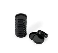 Vaessen Creative Dischi di Rilegatura in Plastica Nero - 24 mm - 11 pz per la Rilegatrice Bind Easy - Rilegatura di Quaderni, Documenti, Planner e Diari - Riutilizzabili