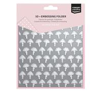 Vaessen Creative Embossing 3D-Spettri 15 x 15 cm-Cartelle per Goffratura-Ideale per Fai da Te Autunnale e Halloween, DIY, Biglietti, Artigianato, Scrapbooking e Journaling, Transparente, 15 x 15cm