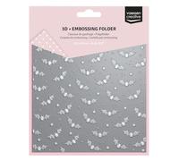 Vaessen Creative Embossing 3D-Zucche 15 x 15 cm-Cartelle per Goffratura-Ideale per Fai da Te Autunnale e Halloween, DIY, Biglietti, Artigianato, Scrapbooking e Journaling, Transparente, 15 x 15cm
