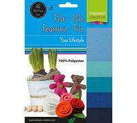 Vaessen creative feltro tessuto fogli Bundle, nero, taglia unica
