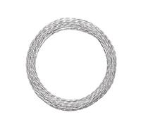 Vaessen Creative Filo di Ferro Modellabile Diamond Cut da 30 m x 2 mm Argento - Filo Flessibile per Creazioni Floreali, Realizzazione di Gioielli e Modellismo