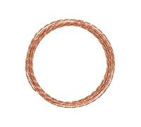 Vaessen Creative, Diamante, 2 mm x 5 m, Alluminio, Artigianato, Decorativo, Gioielli e Filo per floristica Flessibile, Arancione Rame, 500 x 0.2 x 0.2 cm, 5 unità