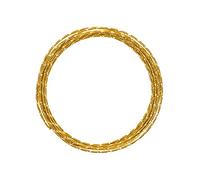 Vaessen Creative Filo di Ferro Modellabile Diamond Cut da 5 m x 2 mm Oro - Filo Flessibile per Creazioni Floreali, Realizzazione di Gioielli e Modellismo