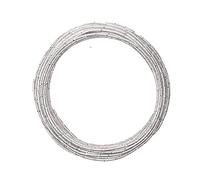 Vaessen Creative Filo di Ferro Modellabile Diamond Cut da 500 g x 3 mm Argento - Filo Flessibile per Creazioni Floreali, Realizzazione di Gioielli e Modellismo