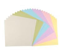 Vaessen Creative Florence - Carta autoadesiva per bricolage, quadrata, 30,5 x 30,5 cm, mix di colori, 24 pezzi, carta stampabile, per lavori di bricolage e hobby