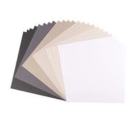 Vaessen Creative Florence Carta per Scrapbooking, 216 g, 30,5 x 30,5 cm, Confezione da 24 Fogli, Colore Nero, 30.5x30.5x0.7 cm