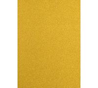 Florence Cartoncino glitterato - Cartoncino colorato A4 - oro - 5 fogli di carta - Carta per album di ritagli per la creazione di biglietti e altri lavori con la carta, 250 g/m²