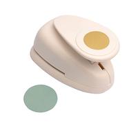 Vaessen Creative Perforatrice a cerchio - Ø 4,3 cm - punzonatrice per carta fai da te, carta per album, carta per decoupage, bianco oro