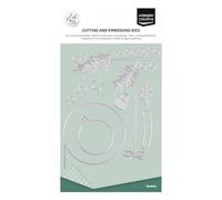 Vaessen Creative Fustella da Taglio e Goffratura - 15 Cutting Dies con Motivi Natalizi - da 5 mm a 8 cm - per Biglietti, Scrapbooking e Fai-da-te - Compatibili con Macchine da Taglio ed Embossing