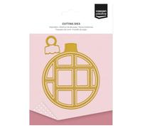Vaessen Creative Fustella Natale-12 Cutting Dies da 3 x 3 cm a 10 x 10 cm-per Biglietti, Scrapbooking, Fai-da-Te e Lavoretti Creativi-con Macchine da Taglio ed Embossing, Palline di Natale, Diversi