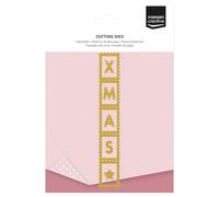 Vaessen Creative Fustella Natalizie Striscia di Francobolli-6 Cutting Dies-1,3 a 14,8 cm-Biglietti, Scrapbooking, Fai-da-te e Lavoretti Creativi-con Macchine da Taglio ed Embossing, Diversi