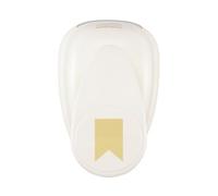 Vaessen Creative 21437-069 - Fustella a Forma di Bandiera, 5 cm, Grande, 1 Pezzo, Fino a 160 G/M², per Carta e Scrapbooking, Colore: Bianco/Rosa