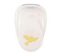 Vaessen Creative Fustellatrice per Carta-Colomba di 2,5 x 1,8 cm-Accessori per Fai da Te e Scrapbooking-Fustella per Biglietti, Album Foto e Journaling, Oro-Bianco