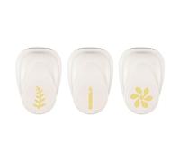 Vaessen Creative - Fustellatrice per Carta Set Natale 3 pz - Candela (2,5 x 0,4 cm), Petalo (1,9 x 2,4 cm), Felce (1,4 x 2,5 cm) - Accessori per Fai da Te e Scrapbooking e Biglietti