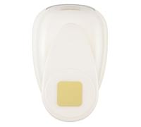 Vaessen Creative 21437-078 - Perforatrice a Forma Quadrata, 5 cm, Grande Perforatrice con Motivo Decorativo, 1 Pezzo, Fino a 160 G/M², per Carta e Scrapbooking, Colore: Bianco/Rosa