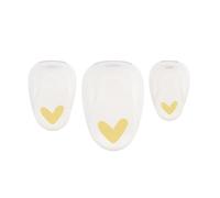 Vaessen Creative Fustellatrice per Carta Set 3 pz - Cuore - 0,9 x 1,3 cm e 3,5 x 3,7 cm - Accessori per Fai da Te, Scrapbooking e Biglietti