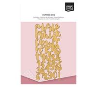 Vaessen Creative Fustelle da Taglio Set - Alfabeto - 42 Pezzi da 1 x 2 cm - Accessori per il Fai Da Te, Lavori di Carta e Decorazioni - con Mini Macchine da Taglio e Embossing