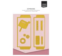 Vaessen Creative Fustelle Postali-13 pz da 8 mm x 8 mm a 5 cm x 12 cm-Accessori per Il Fai da Te, Lavori di Carta e Decorazioni Natalizie-con Macchine da Taglio e Embossing, Bustine Postali, Diversi