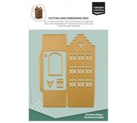 Vaessen Creative Fustelle Taglio e Embossing 5pz - Scatolina Casa a Gradoni