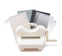 Vaessen Creative 2137-054 Kit di Base Macchina Fustellatrice e per Embossing Cut ˈEm Easy Large A5, Acciaio,Cuoio, Bianco/Rosa, 15 cm / 6"