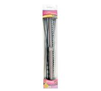 Vaessen Creative - Kit per creazione Gioielli, con Elementi in Alluminio Assortiti, 40 cm, Colore: Nero/Argento