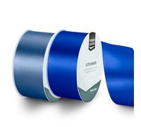 Vaessen Creative Nastro di Raso 2 pz - Blu - Nastro Colorati 10 m x 50 mm per il Fai-da-te - Decorazioni Matrimonio - per Regali e Segnalibri