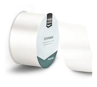 Vaessen Creative Nastro di Raso Bianco - Nastro Colorati 20 m x 50 mm per il Fai-da-te - Decorazioni Matrimonio - per Regali e Segnalibri