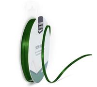 Iris Ohyama Ribbon Lyon Wired Nastro di Raso, Verde (Scuro), 3 mm x 10 m