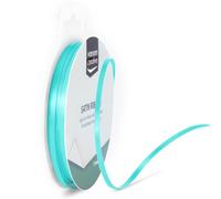 Iris Ohyama Ribbon Lyon Wired Nastro di Raso, Verde (Acqua), 3 mm x 10 m