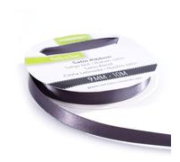 Iris Ohyama Ribbon Lyon Wired Nastro di Raso, Grigio (Antracite), 9 mm x 10 m, unità