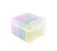 Vaessen Creative Organizer Armadio da 21 x 18,5 x 14 cm - 6 Scatola Trasparente da 17 x 12 x 3 cm - Portaoggetti con Coperchio - Per Artigianato, Diamond Painting, Scrapbooking e Creazione di Gioielli