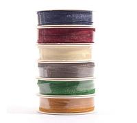 Vaessen Creative Organza Lint 6 colonne 3 mm x 2 m Kerst, variegato, 3mmx2m