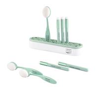 Vaessen Creative Pennelli per Sfumare Inchiostro Hobby Creativi-8 Brushes con Supporto-ø 8 mm e 2,7 x 4 cm-per Pittura, Biglietti, Scrapbooking, Bullet Journal e Mixed Media, Menta, 9 unità