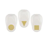 Vaessen Creative Perforatore Creativo per Carta - con Motivo - Forme - 3 Pezzi - Varie Misure - Taglierino Circolare per Progetti Creativi e Biglietti