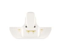 Vaessen Creative Perforatore Decorativa Bordi-Punti Ondulati di 0,8 x 4,5 cm-per Fai da Te, Biglietti, Etichette, Scrapbooking e Lavoretti Creativi-Carta e Cartoncino Fino a 250 g, Oro-Bianco