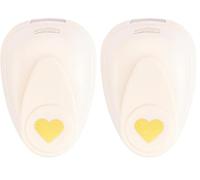 Vaessen Creative Perforatore per carta artigianale con motivo a cuore, multicolore, mini (Confezione da 2)