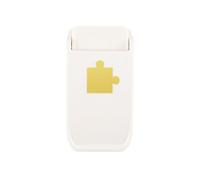 Vaessen Creative Puzzle Heavy Duty da Ø 2,5 cm Perforatore-Taglierina per Carta Fai da Te, Creazione di Biglietti e Progetti Creativi, Bianco, ø2,5cm