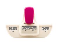 Vaessen Creative Perforatrice per Bordi, Cuore, Fustellatrice per Carta, per Progetti Fai da te, Scrapbooking, DIY e Creazione di Biglietti