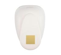 Vaessen Creative Perforatrice per carta, quadrata, 5,3 x 5,3 cm, per lavori fai da te e biglietti, colore: bianco