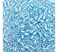 Vaessen Creative Perline a Fusione Bicolore, Blu-Bianco, Set di 550 Pezzi per i Lavori di Fai-da-te con Bambini, per Creare Gioielli, Decorazioni Fatte in Casa e per Altre Idee Ingegnose