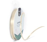 Vaessen Creative Ribbon Lyon Wired Nastro di Raso, Avorio, 3 mm x 10 m