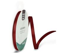 Vaessen Creative Nastro di raso Lyon con filo 6 mm x 10 m Rosso scuro