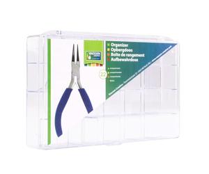 Vaessen creative, scatola con 22 scomparti, trasparente, taglia unica