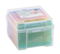 Vaessen Creative Scatola Porta Foto Colorata Con 6 Astucci Organizer Cucito