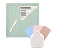 Vaessen Creative Set Creativo - Cordonatura Manuale Score Easy 30,5 x 30,5 cm e Perforatrice Decorativa 4/7/10 mm - per Biglietti, Fai da Te, Scrapbooking e Scatole Regalo - Accessori Scrapbooking