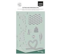 Vaessen Creative Set di Fustelle da Taglio e Embossing - Nido d’Ape, Cuore & Altri (Zoom) - 6 Cutting Dies - per Biglietti, Scrapbooking e Lavoretti Creativi - con le Macchine da Taglio ed Embossing