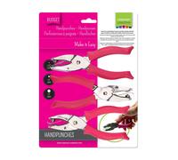 Vaessen Creative Set Di Punzoni A Mano Rotondi Per Carta Da Crepe E Scrapbooking
