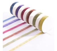 Vaessen Creative Set Nastro Organza, Autunno, 6 Colori, 6mm x 2m, Bordo Decorativo per Decorazioni Autunnali, la Creazione di Biglietti, Confezioni Regalo e Altri Progetti Creativi Stagionali